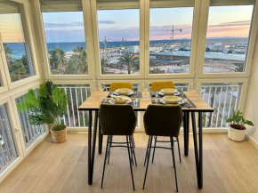 Cozy apartment with port view